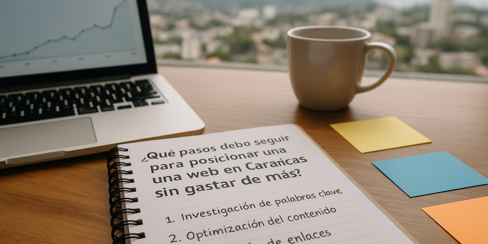 ¿Qué pasos debo seguir para posicionar una web de servicios en Caracas sin gastar de más?